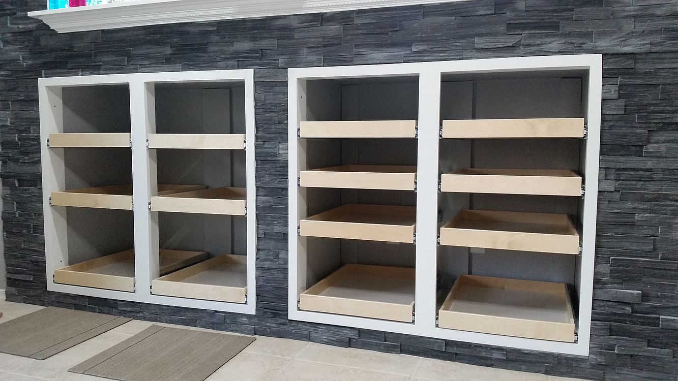 Custom Pullout Shelves In Tucson AZ