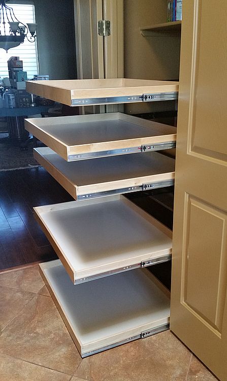 Custom Pullout Shelves in Tucson AZ